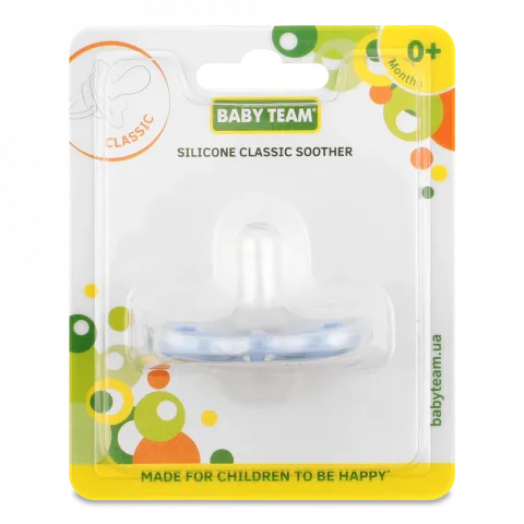 Пустушка Baby Team силіконова класична 3055