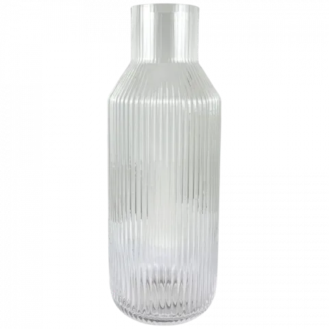 Ваза скляна гранована 10х26 см арт. 1026-64591 БИ