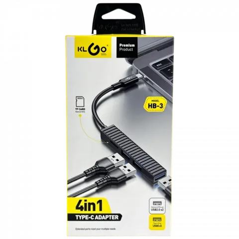 Адаптер 4в1 HB-3 Type-C арт. 17488-12 И281