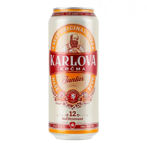 Пиво Karlova 0,5 з/б Krcma Jantar світле 5,2 И451