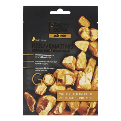 Маска Beauty Derm 25 мл тканинна з колоїдним золотом