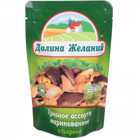 Гриби Долина Бажань Асорті 200 г д/пак.