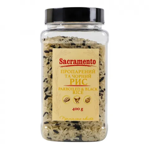 Рис Sacramento 400 г Асорті(пропар. та чорн.)