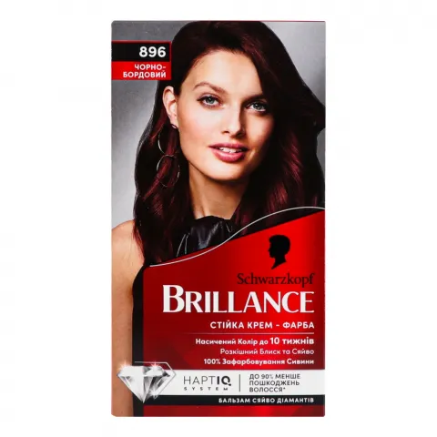 Фарба д/волосся Schwarzkopf Brillance 896 Чорно-бордовий