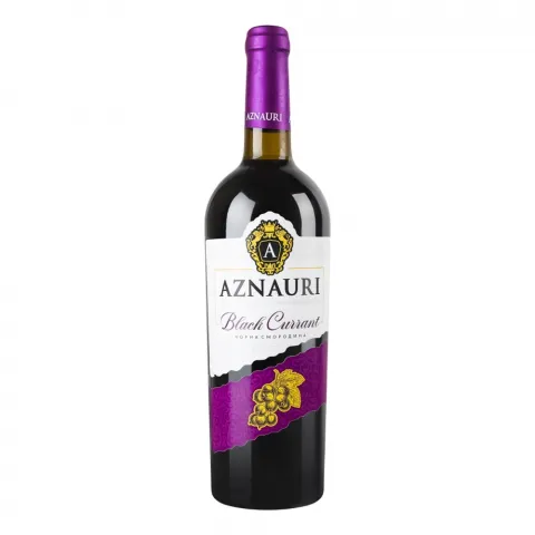 Вино Aznauri Black Currant 0,75 л н/сол. червон.
