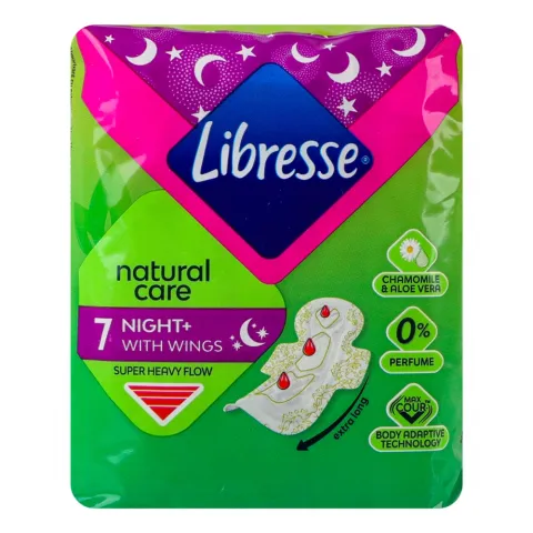 Прокладки Libresse 7 шт. Natural Care Maxi Night