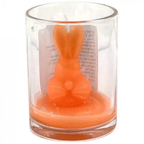 Свічка у свічнику, до Великодня, 7,3X6,2CM ND1000010 И175 (КІН)