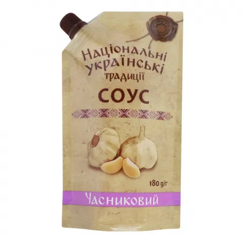 Соус Українські традиції 180 г Часниковий