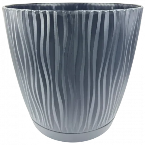 Горщик д/квітів PP Sandy P 29 см антрацит DSY290P-S433 И821 (Польща)