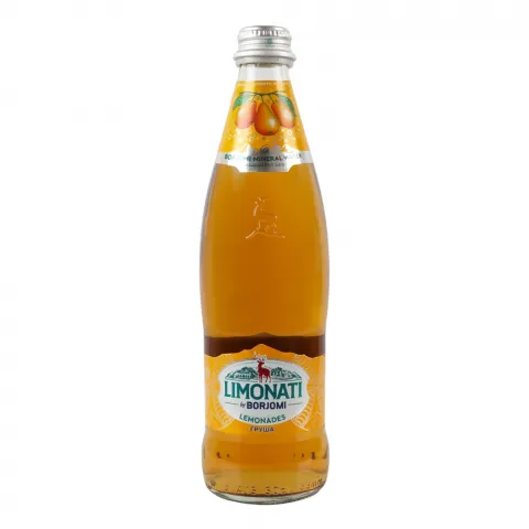 ЛимонадЛімонатівідБоржомі 0,5 л скл. зісмак. Груші