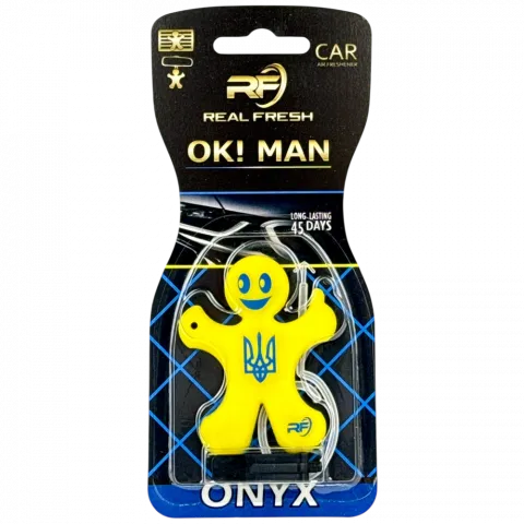 Ароматизатор Real Fresh ok Men Onyx (Тризубсиній)