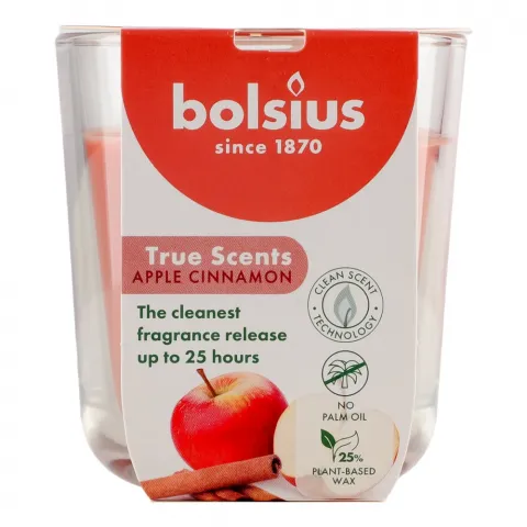 Свіча Bolsius в скл. 80/73 Яблуко-кор. арт. 101924930395