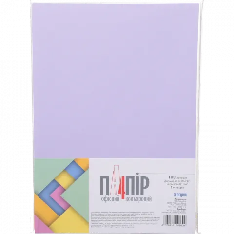Папір А4 Mini асорт. Bio Top Color, 100 арк. 4Т 10208