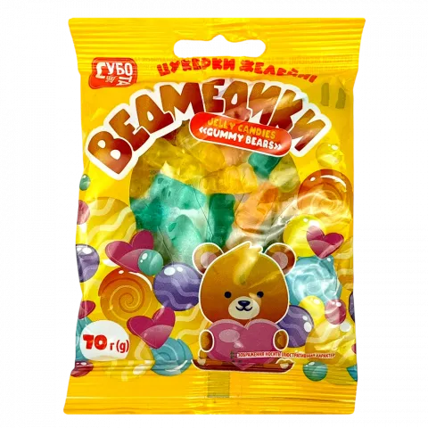 Цукерки Желейні Субота 70 г Ведмедики