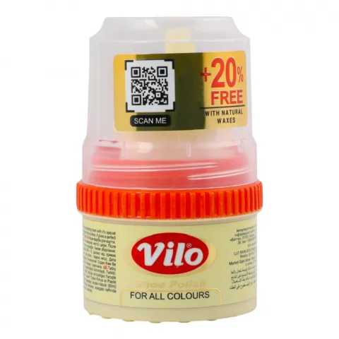 Крем-блиск д/взуття Vilo 60 мл з аплікатором безбарвний