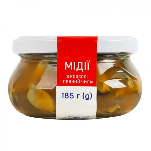 Мідії Norven 185 г скл. в пряному розсолі Чилі