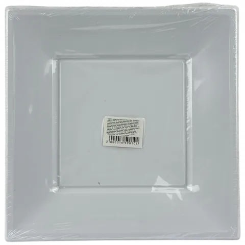 Тарілки квадратні пластик 23см 10шт. Білий арт. 34901A-9 И