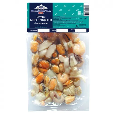 Коктейль з морепродуктів Skandinavika 200 г вак. уп.