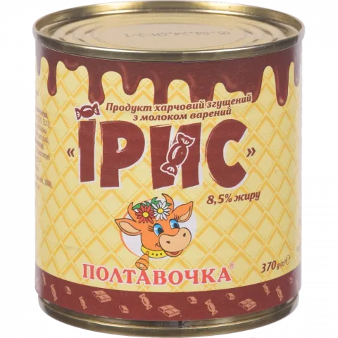 Продукт згущ. Полтавочка 8,5 370 г з/б Ірис