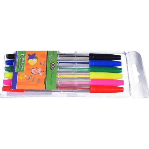 Набір із 6-х кулькових ручок 6 кол. ZB.2011