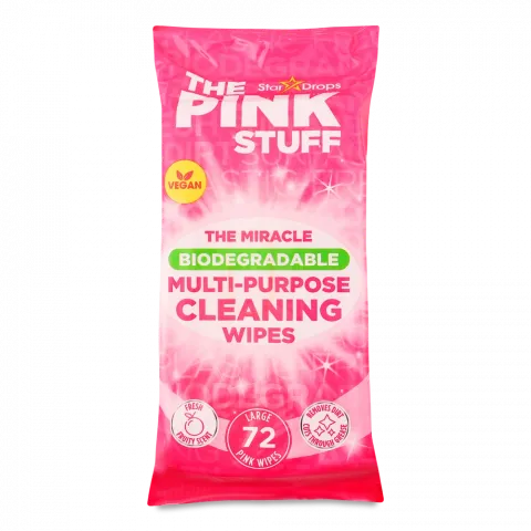 Серветки вологі Pink Stuff 72 шт. д/чищення поверхонь Універсальні