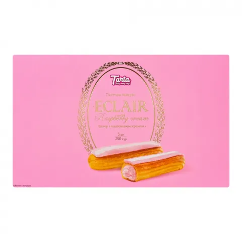 Тістечко Tarta 250 г Eclair with raspberry cream