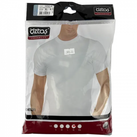 Футболка чол. Oztas Cotton арт. А-1052 XL сірий И264 (Туреччина)
