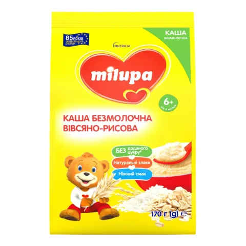 Каша Milupa 170 г б/мол. вівсяно-рисова 6+міс.