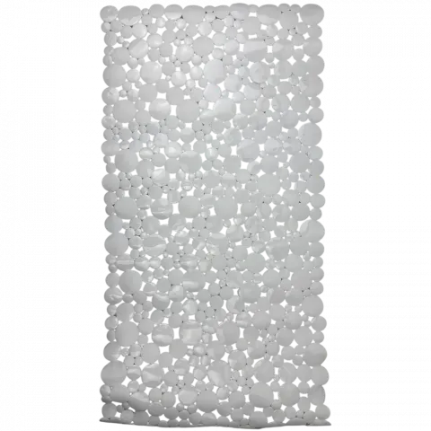 Килимок д/ ванної кімнати Камінці 77х37см білий, рулон, пвх арт. 35176-8 И500