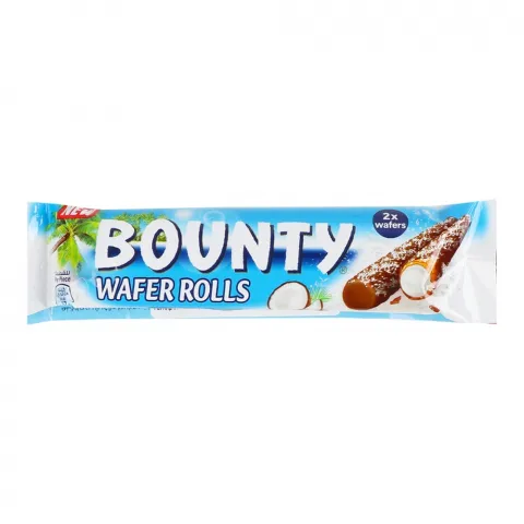 Вафельні трубочки Bounty 22.4 г Coconut Wafer Rolls (Єгипет)