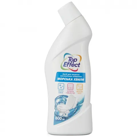 Засіб TopEffect 800 мл д/чищ. сантех. поверх.Морська хвиля