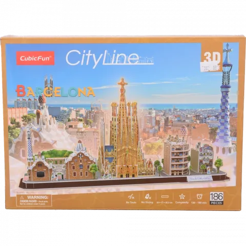 Конструктор 3D CubicFun City Line Barcelona MC256h