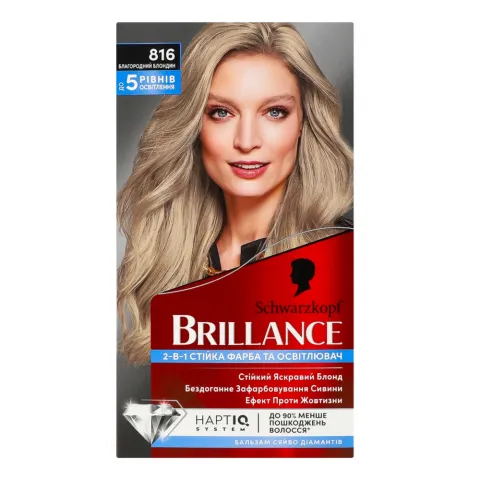 Фарба д/волосся Schwarzkopf Brillance 816 Благородний блондин