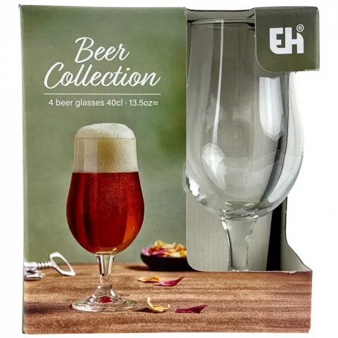 Набір стаканів для пива скло, 4 шт., 370 мл CC7000320 И651 (КІН)