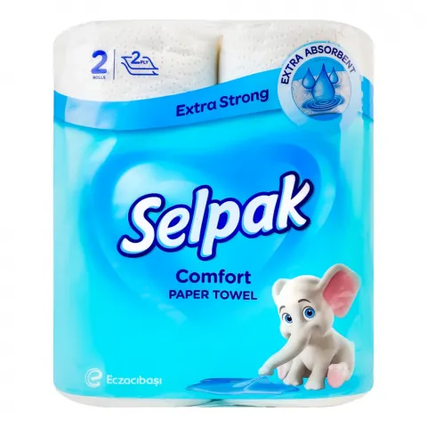 Рушник папер. Selpak 2 шт. Comfort білий