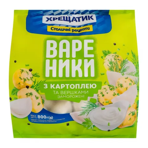 Вареники Хрещатик 800 г з картоплею та вершками