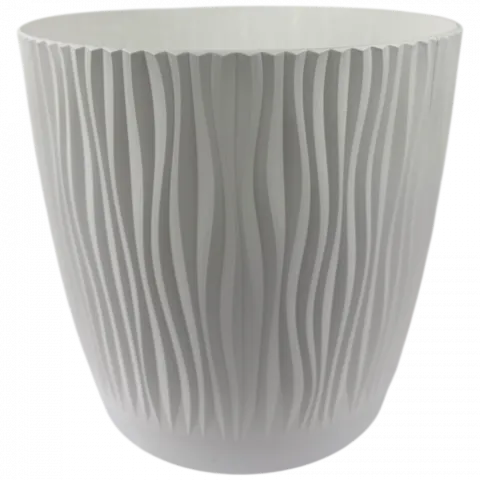 Горщик д/квітів PP Sandy P 24 см білий DSY240P-S449 И739 (Польща)