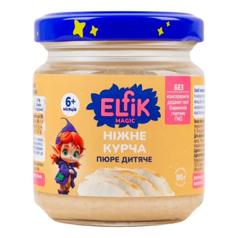Пюре Elfik/Карапуз 90 г Ніжне курча