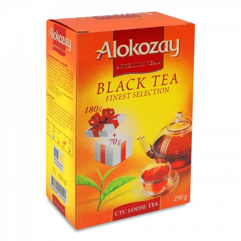 Чай Алокозай 180 г + 70 г чорн.