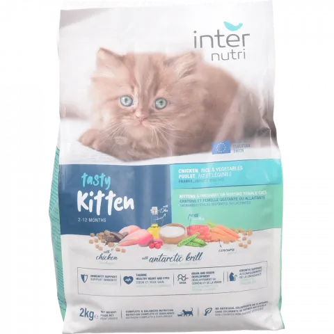 Корм д/кошенят Internutri Tasty Kitten 2 кг збалансований для усіх порід