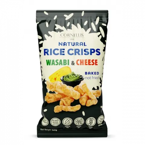 Рисовий снек КОРНЕЛЛІС васабі та сир,150г(Мальта)И638