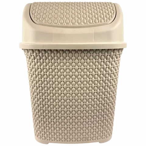 Відро д/сміття Bursev Перлина 6 л бежевий И892 (Туреччина)