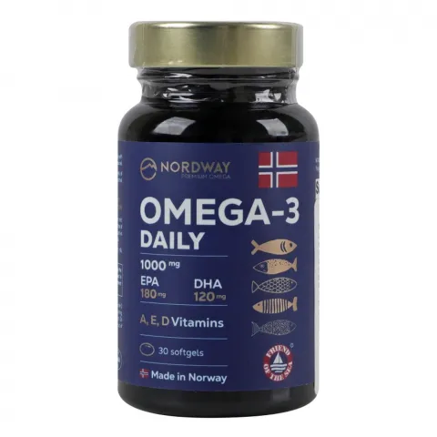 Добавка дієтична Nordway Daily OMEGA-3 1000 мг 30 капс.