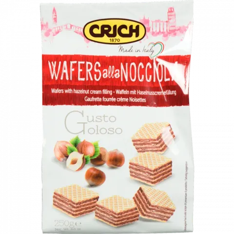 Вафлі з фундуком Crich 250 г