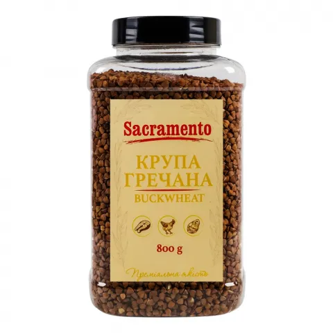 Крупа Sacramento Гречана 800 г швидкорозвар.