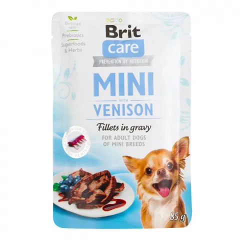 Корм д/собак Brit Care Mini 85 г пак. з філе дичини в соусі