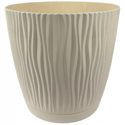 Горщик д/квітів PP Sandy P 24 см кремовий DSY240P-CY728 И715 (Польща)
