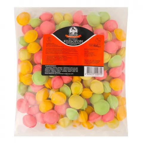 Пельмнені Марко 900 г Кольорові
