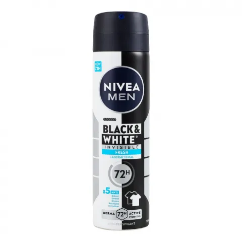 Дезодор Nivea 150 мл deo спрей д/чол. Невидимий Захист Fresh д/чорного та білого