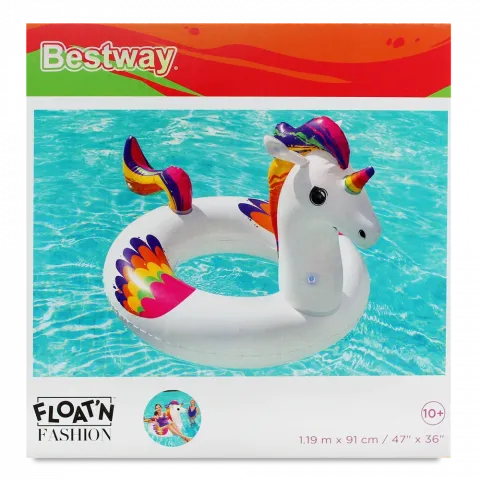 Бествей 36159 Круг д/плавання119x91см Единорог (10+)